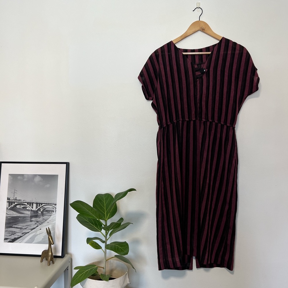 Vintage purple and black dress